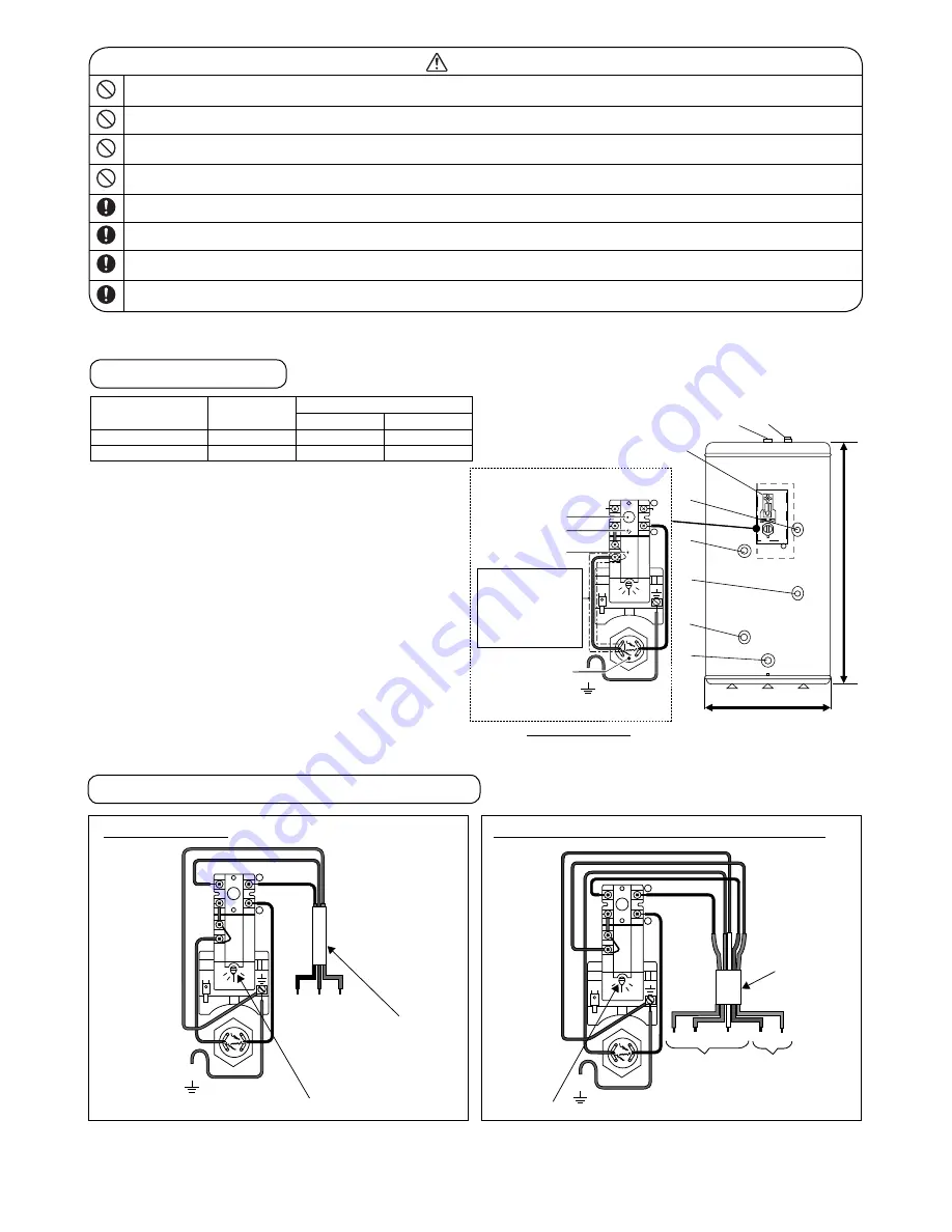 Panasonic WH-TD20E3E5 Installation Manual Download Page 2