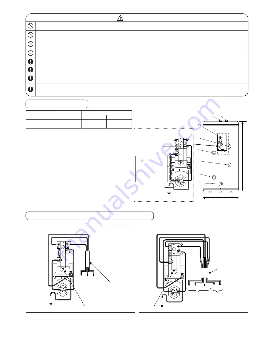 Panasonic WH-TD20E3E5 Installation Manual Download Page 14