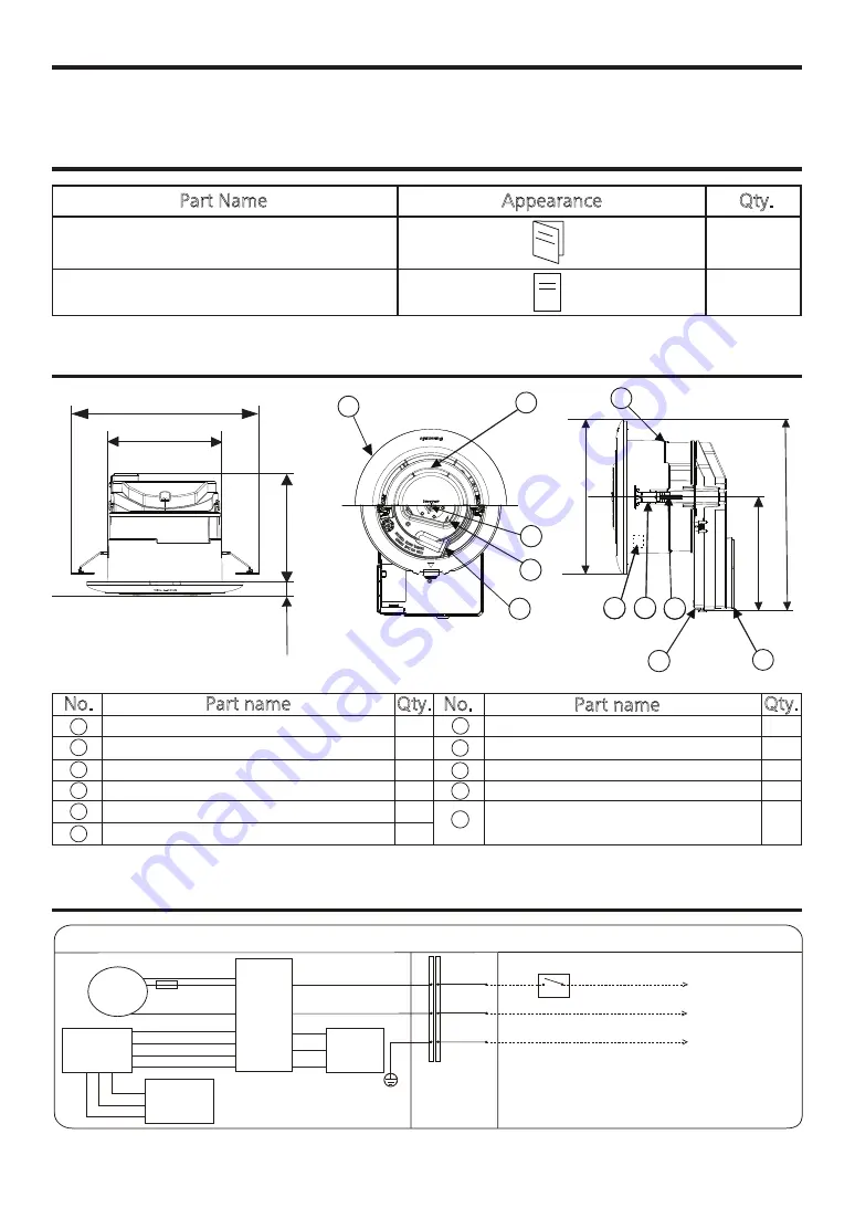 Panasonic WhisperAir Repair FV-01VCN1 Installation Instructions Manual Download Page 4