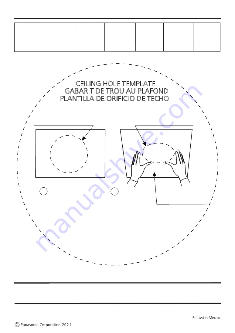 Panasonic WhisperAir Repair FV-01VCN1 Installation Instructions Manual Download Page 8