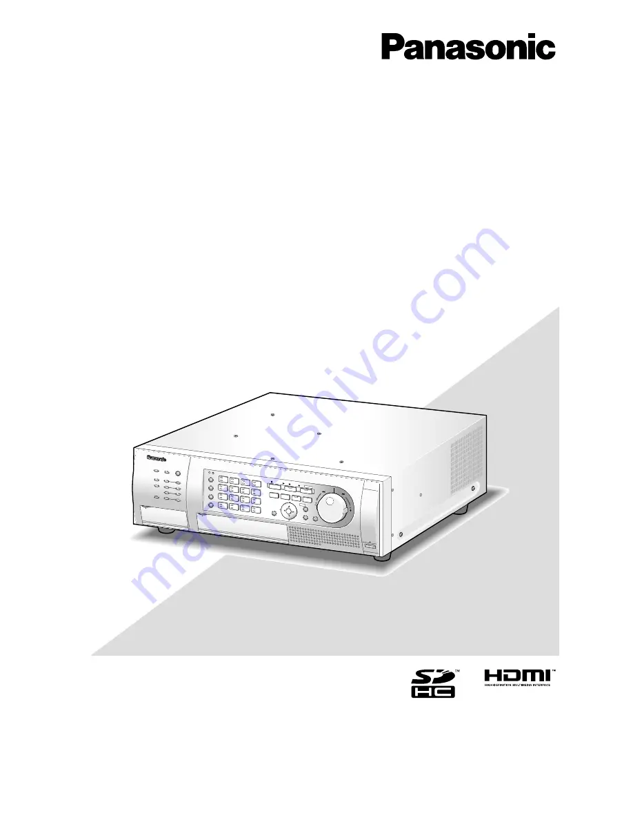 Panasonic WJ-HD616K Operating Instructions Manual Download Page 1