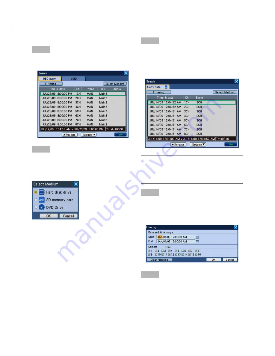 Panasonic WJ-HD616K Operating Instructions Manual Download Page 49