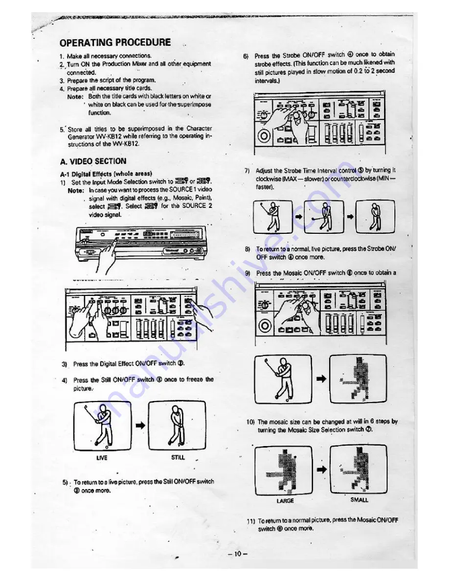 Panasonic WJ-MX10 Скачать руководство пользователя страница 11