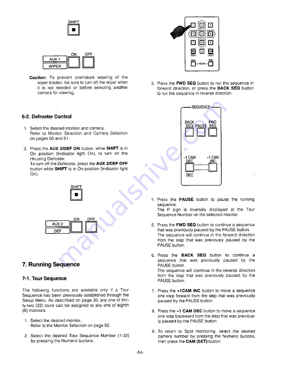 Panasonic WJSX350 - MATRIX SWITCHER Скачать руководство пользователя страница 56