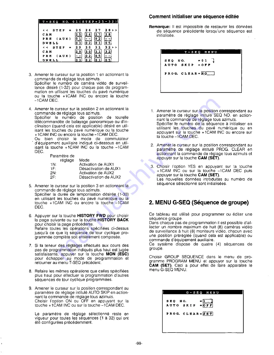 Panasonic WJSX350 - MATRIX SWITCHER Operating Instructions Manual Download Page 101