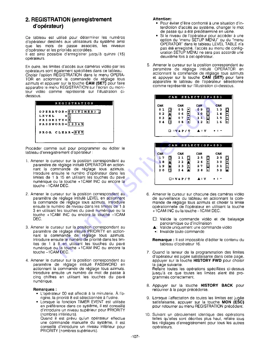 Panasonic WJSX350 - MATRIX SWITCHER Operating Instructions Manual Download Page 109