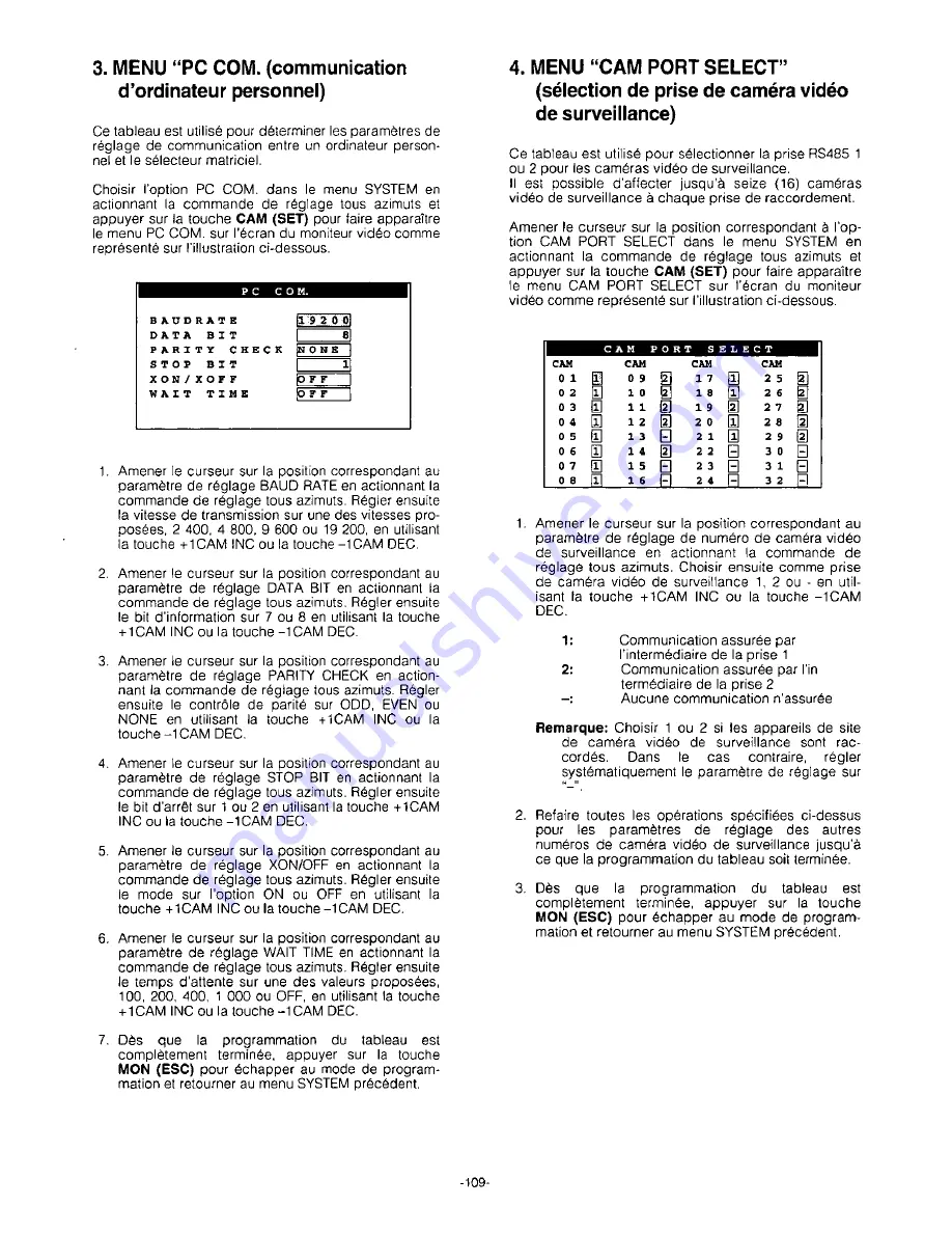 Panasonic WJSX350 - MATRIX SWITCHER Скачать руководство пользователя страница 111