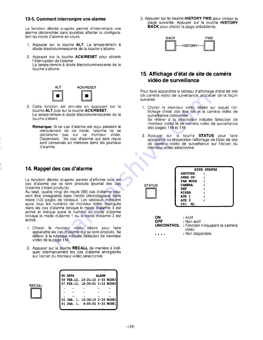 Panasonic WJSX350 - MATRIX SWITCHER Operating Instructions Manual Download Page 131