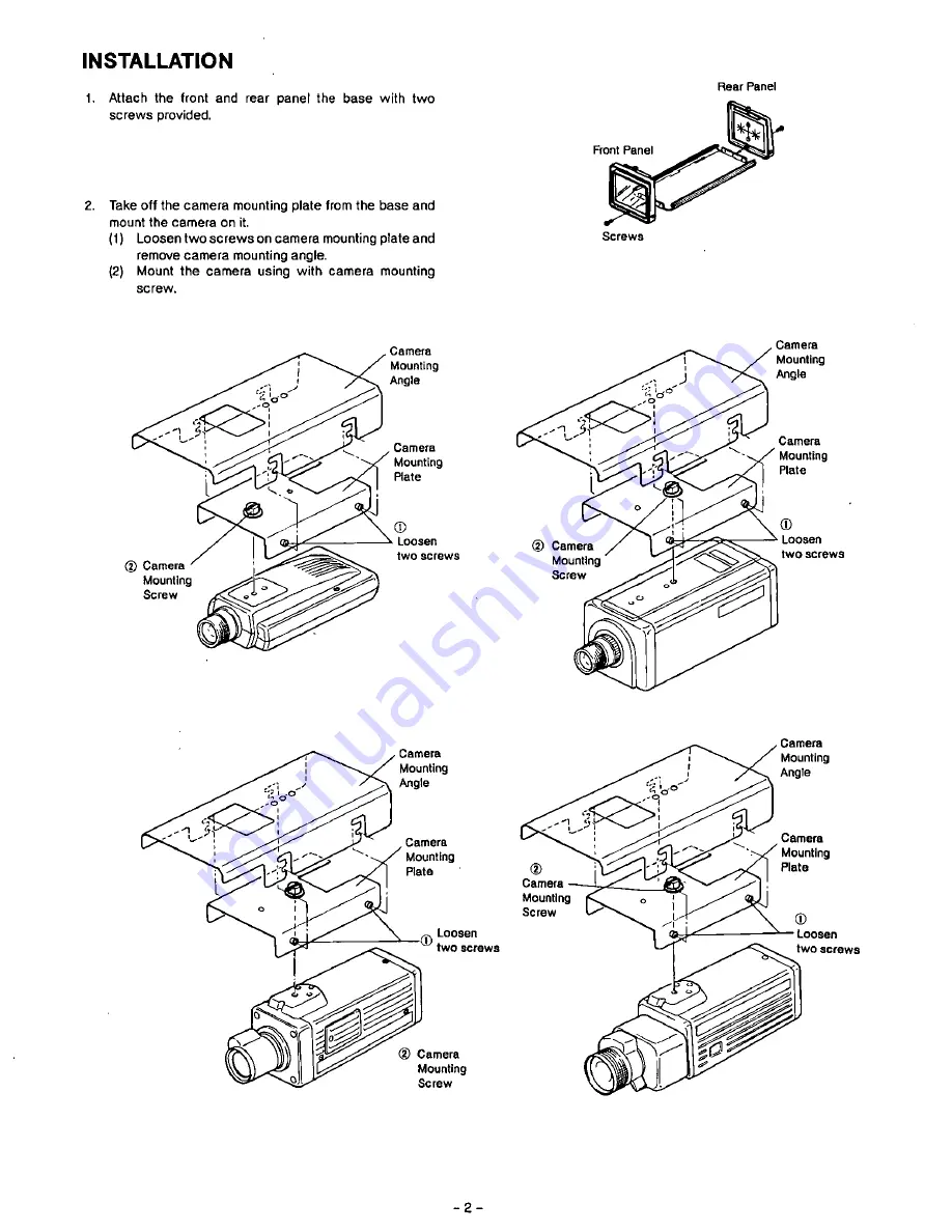 Panasonic WV-7120D Скачать руководство пользователя страница 3