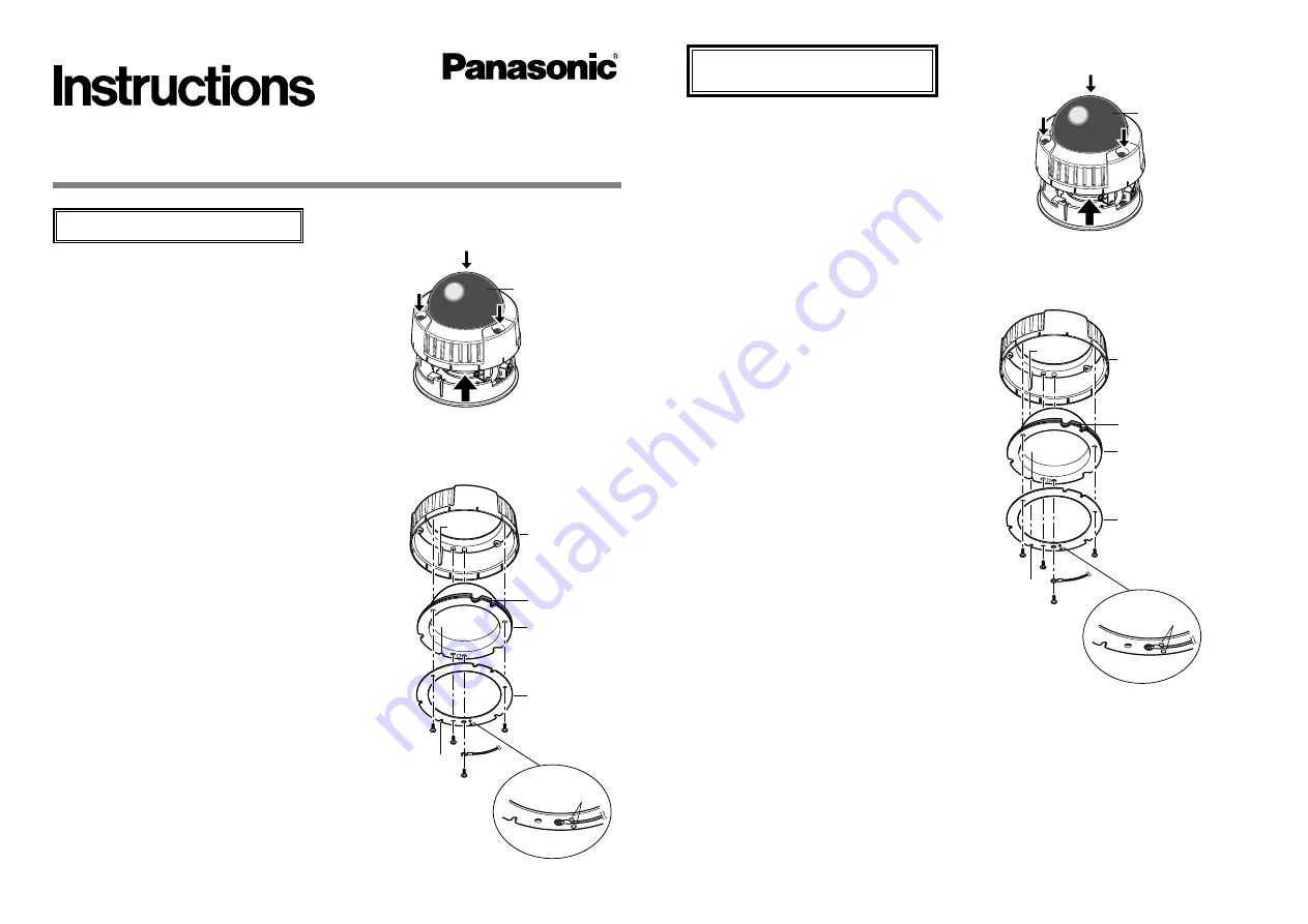 Panasonic WV-CW4C Instructions Download Page 1