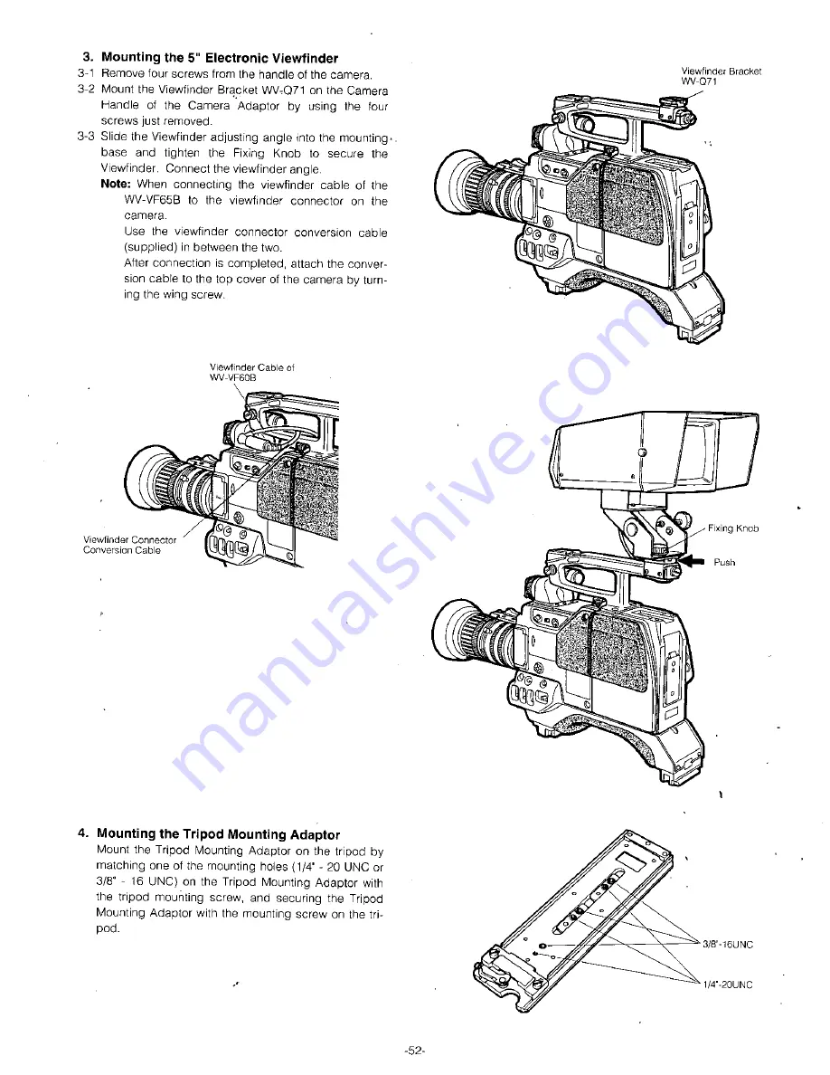 Panasonic WV-F565 User Manual Download Page 54