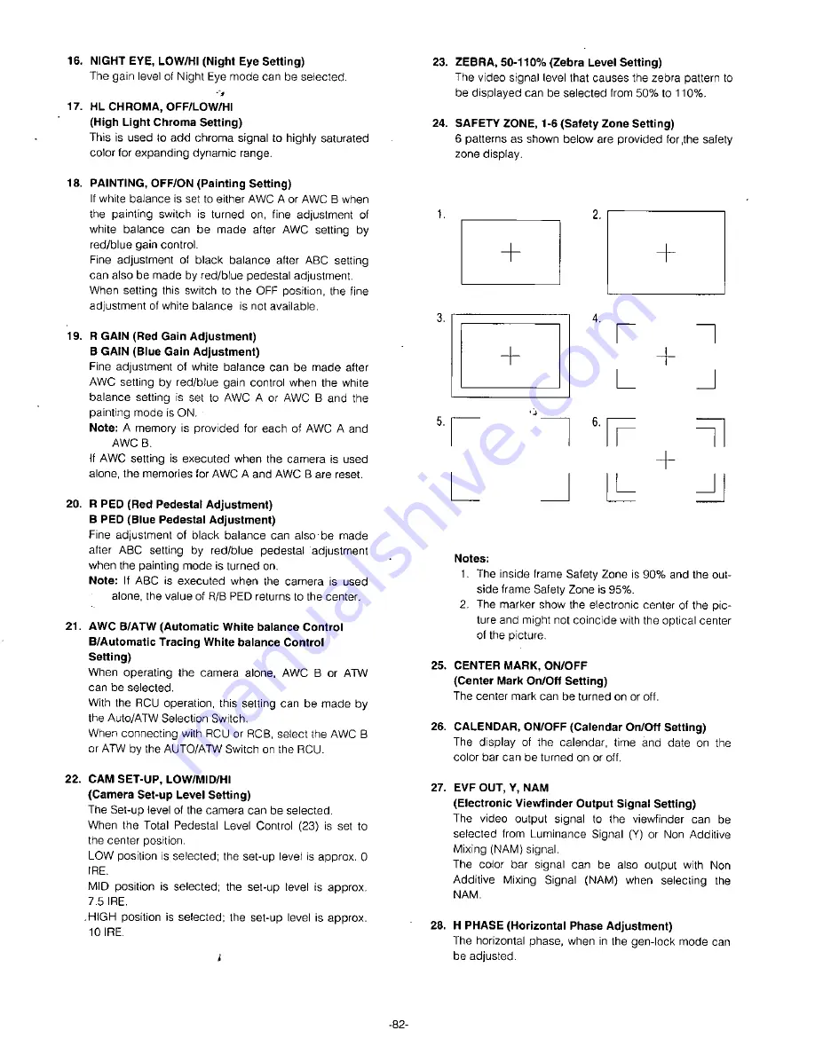 Panasonic WV-F565 User Manual Download Page 84