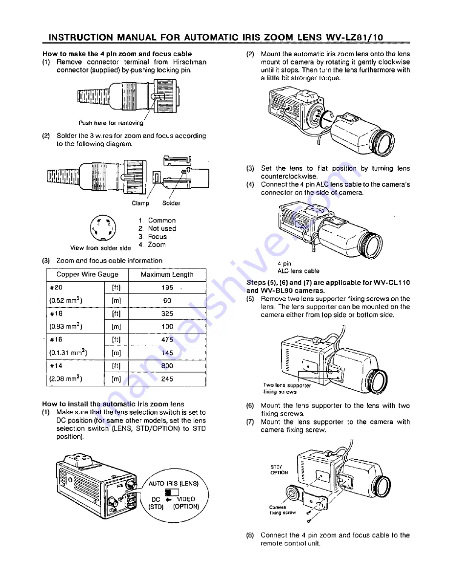 Panasonic Wv-Lz81/10 Скачать руководство пользователя страница 2