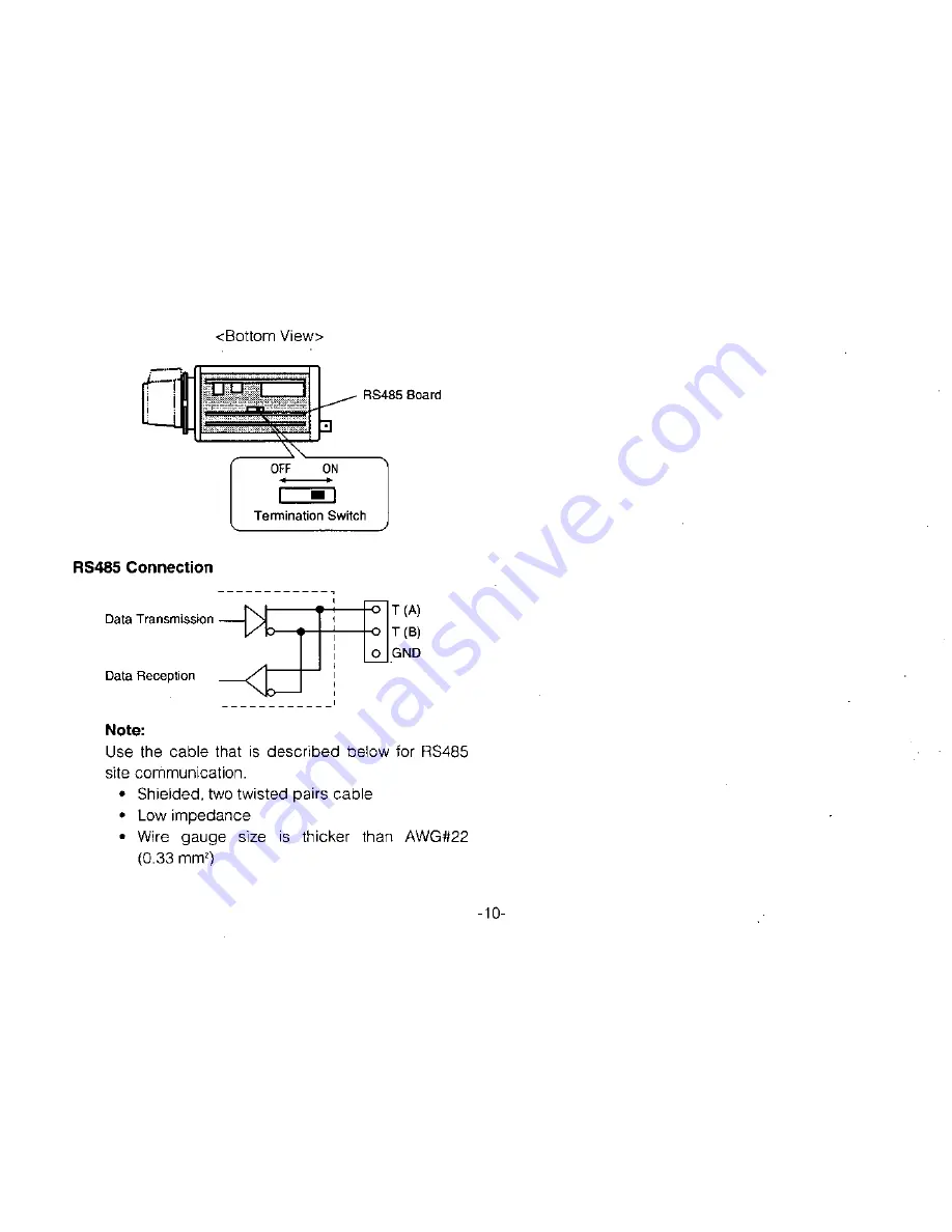 Panasonic WVBPR550 - CCTV Operating Instructions Manual Download Page 12