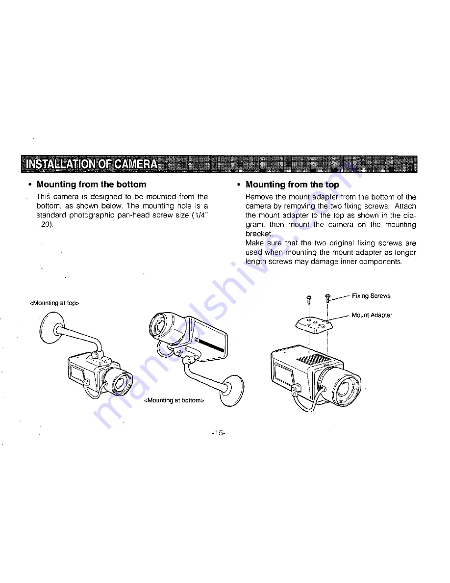 Panasonic WVBPR550 - CCTV Operating Instructions Manual Download Page 17