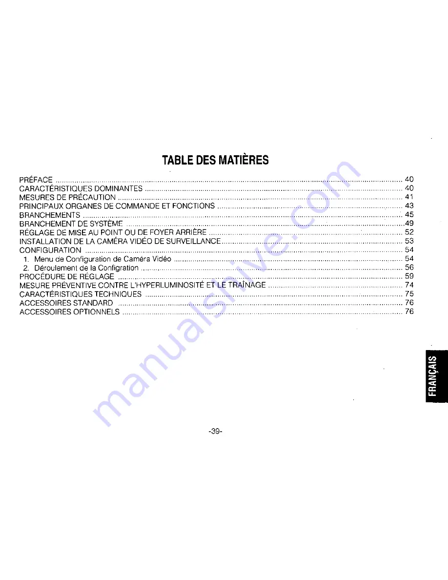 Panasonic WVBPR550 - CCTV Operating Instructions Manual Download Page 41