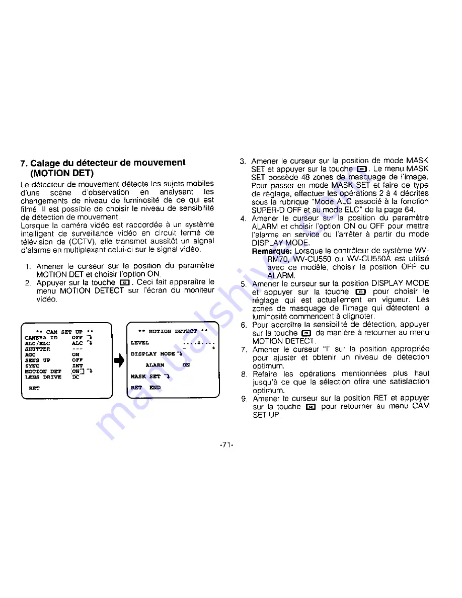 Panasonic WVBPR550 - CCTV Скачать руководство пользователя страница 73