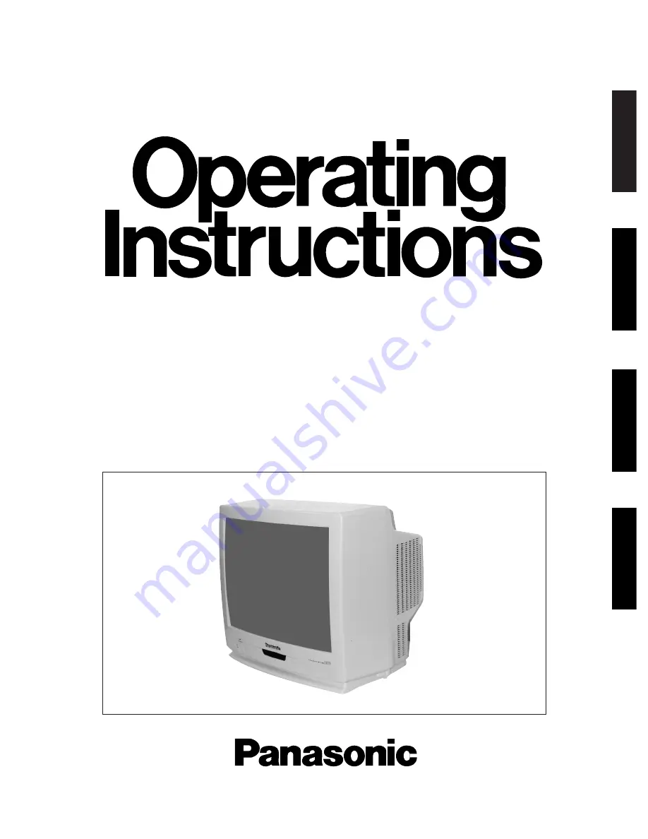 Panasonic WVCK2020 - COLOR MONITOR Operating Instruction Download Page 1