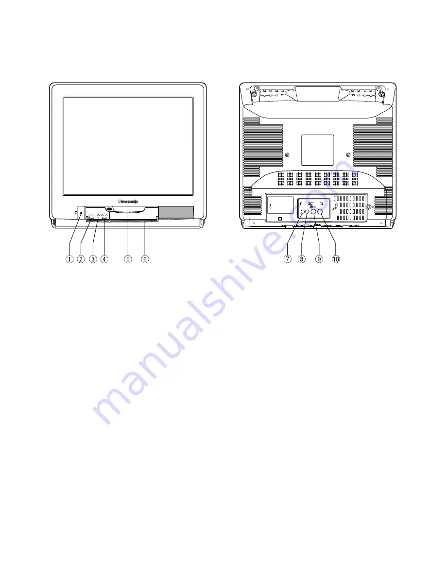 Panasonic WVCK2020 - COLOR MONITOR Operating Instruction Download Page 4