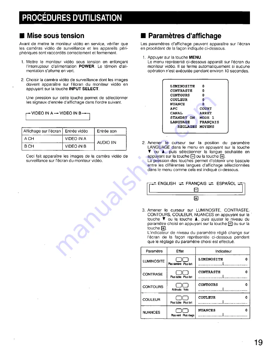 Panasonic WVCM1420 - COLOR MONITOR Operating Instructions Manual Download Page 19