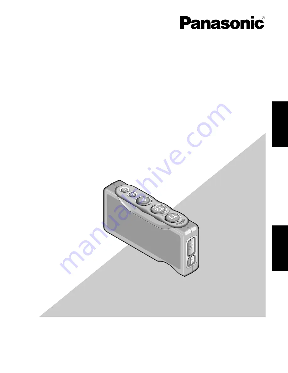 Panasonic WXT3020 - ORDER TAKER - MULTI LANGUAGE Operating Instructions Manual Download Page 1