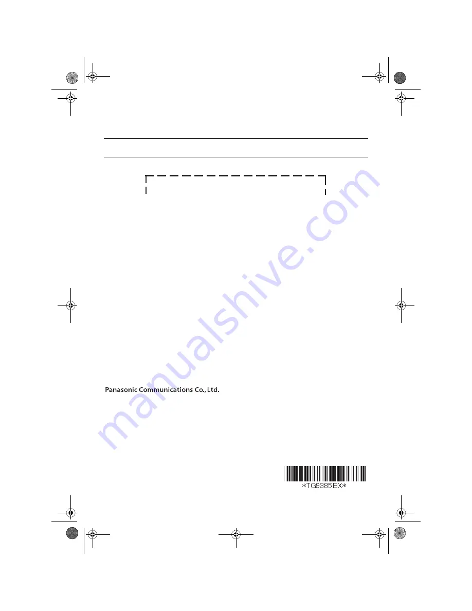 Panasonic X-TG9385BX Скачать руководство пользователя страница 56