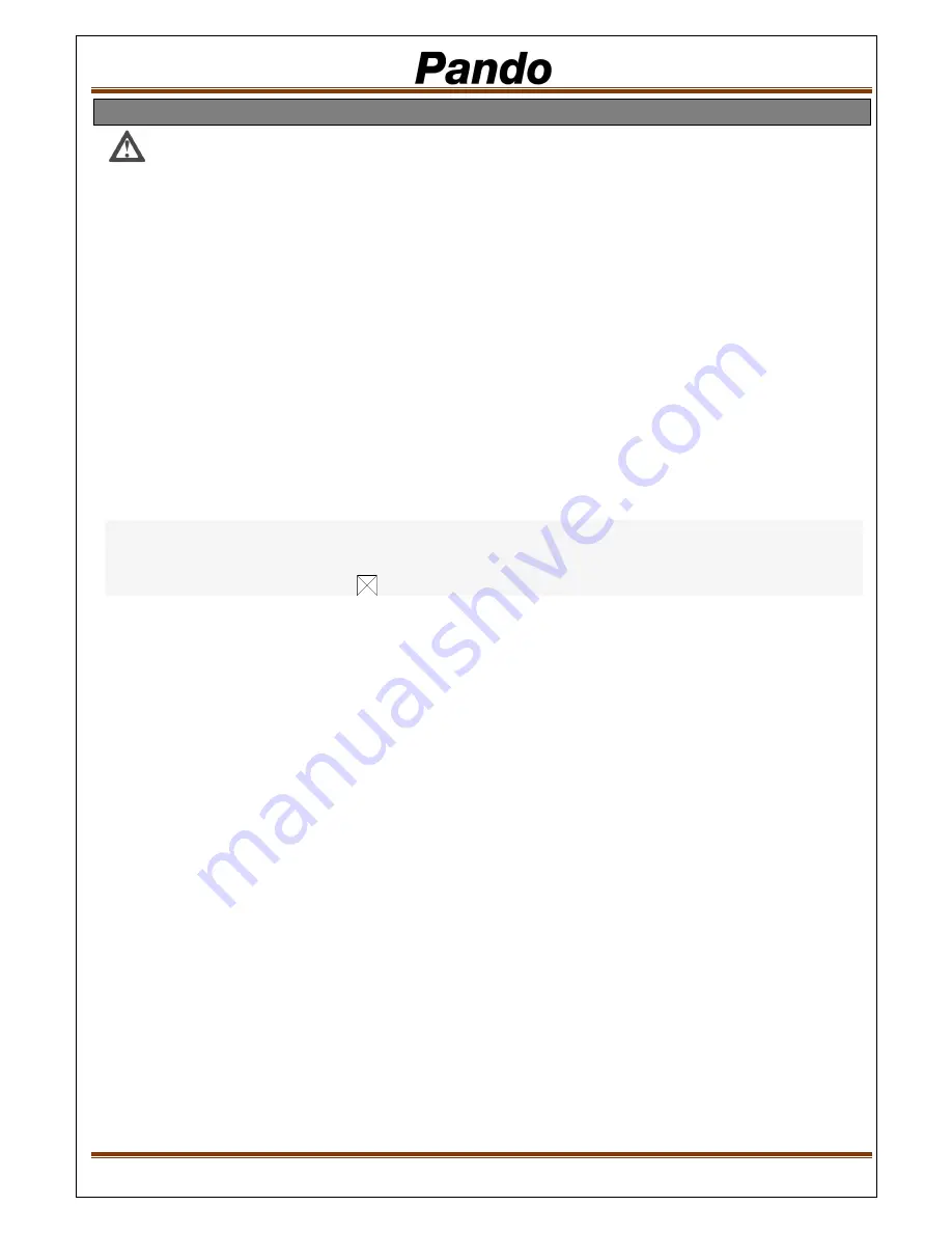 Pando E-297 V1000 ECO Assembly And Installation Manual Download Page 8