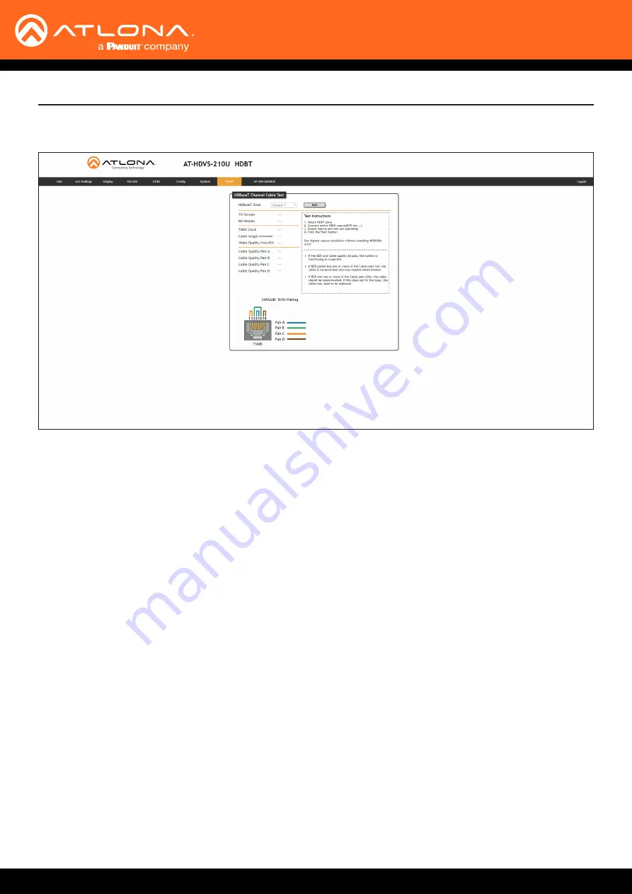 Panduit Atlona AT-HDVS-210U-TX-WP Manual Download Page 32