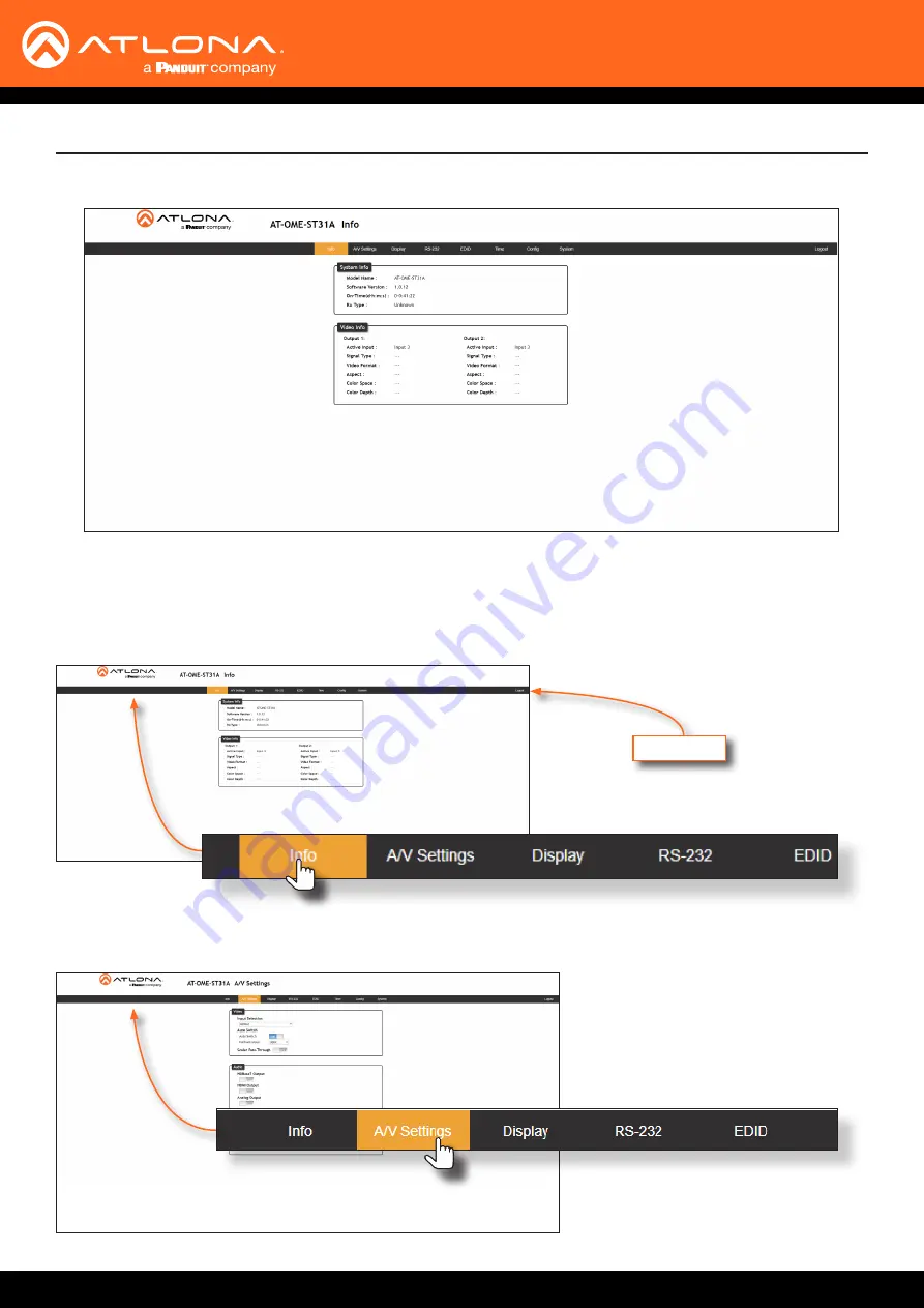 Panduit Atlona AT-OME-ST31A Manual Download Page 23