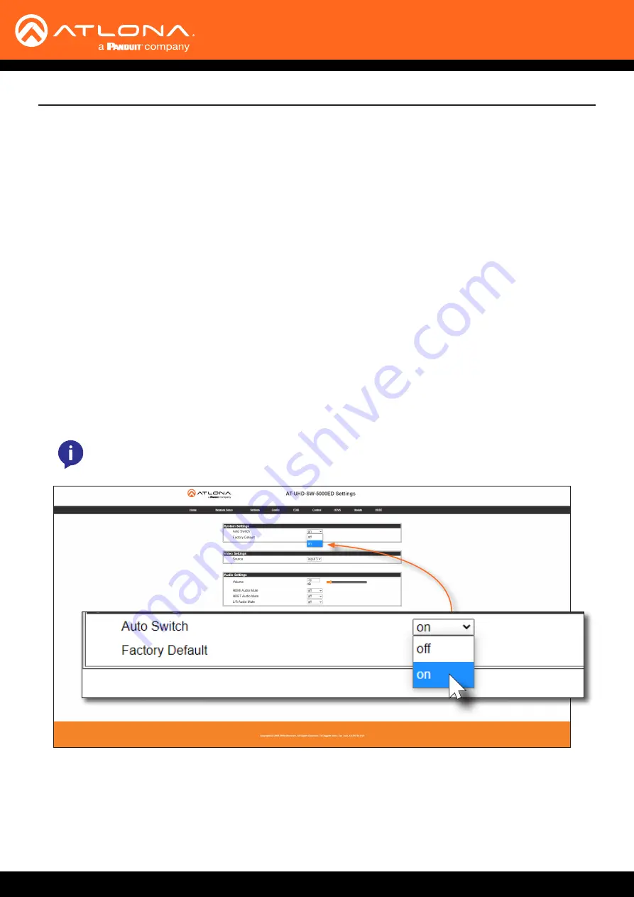 Panduit Atlona AT-UHD-SW-5000ED Manual Download Page 24