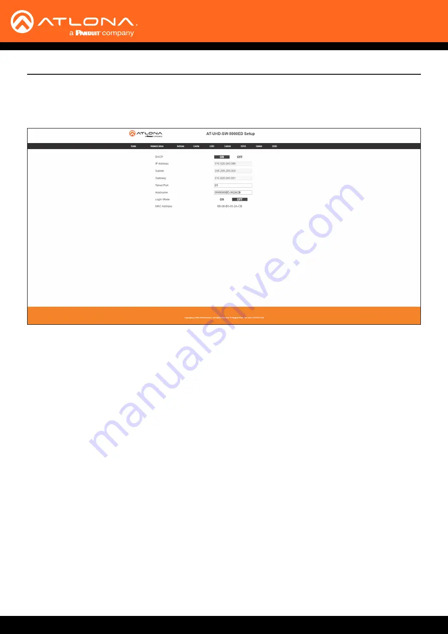 Panduit Atlona AT-UHD-SW-5000ED Manual Download Page 40