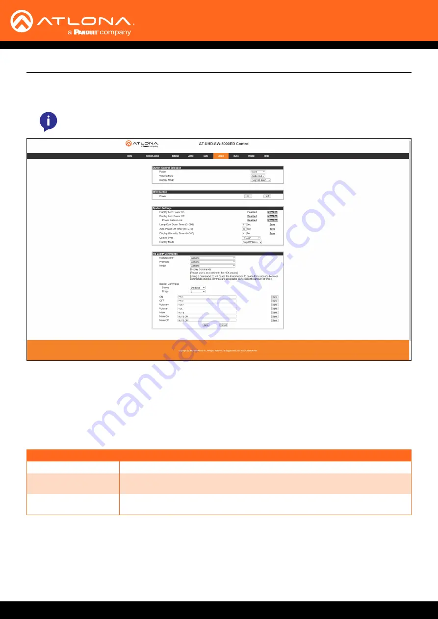 Panduit Atlona AT-UHD-SW-5000ED Manual Download Page 46