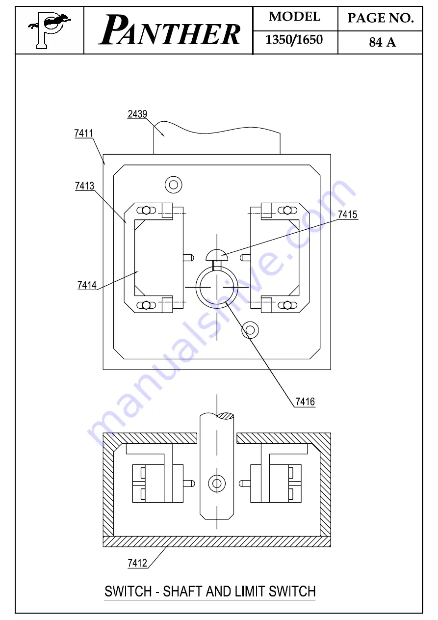 Panther 1350 Instructions/Spare Parts Manual Download Page 95