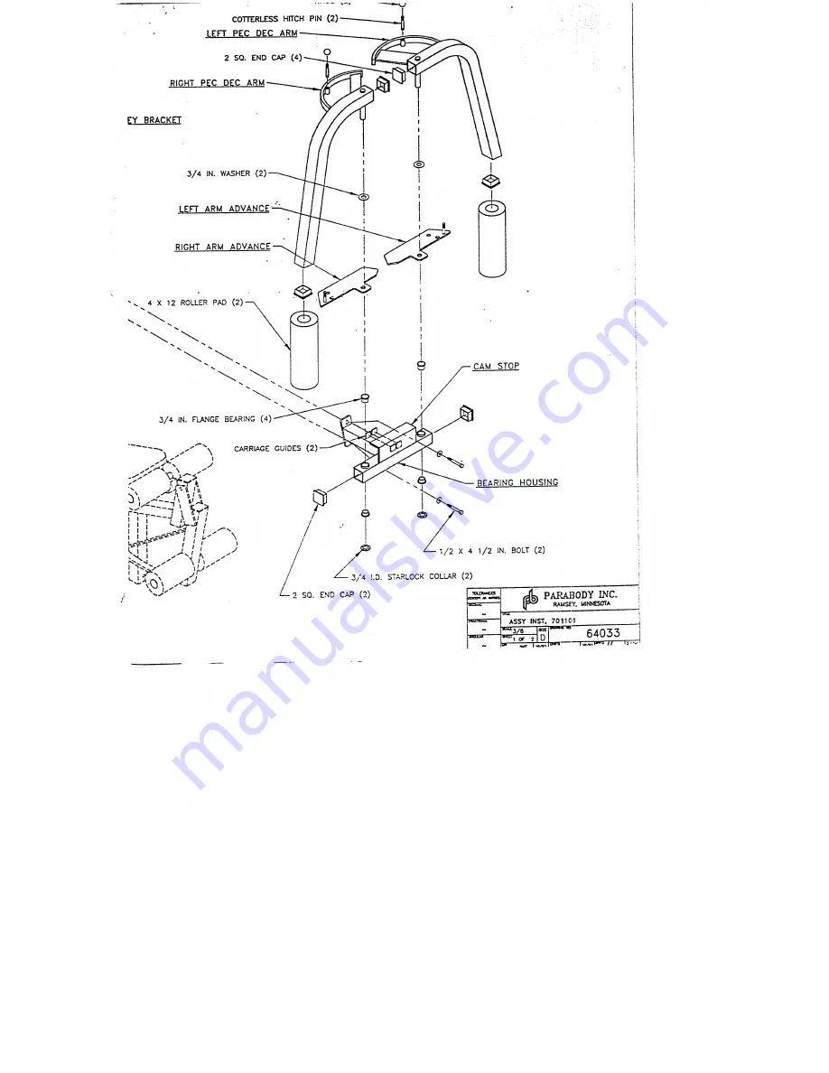 ParaBody 525 Assembly Instructions Manual Download Page 5