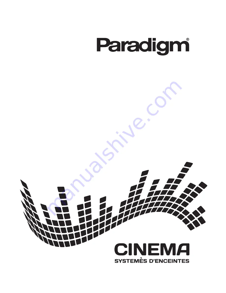 Paradigm Cinema Owner'S Manual Download Page 19