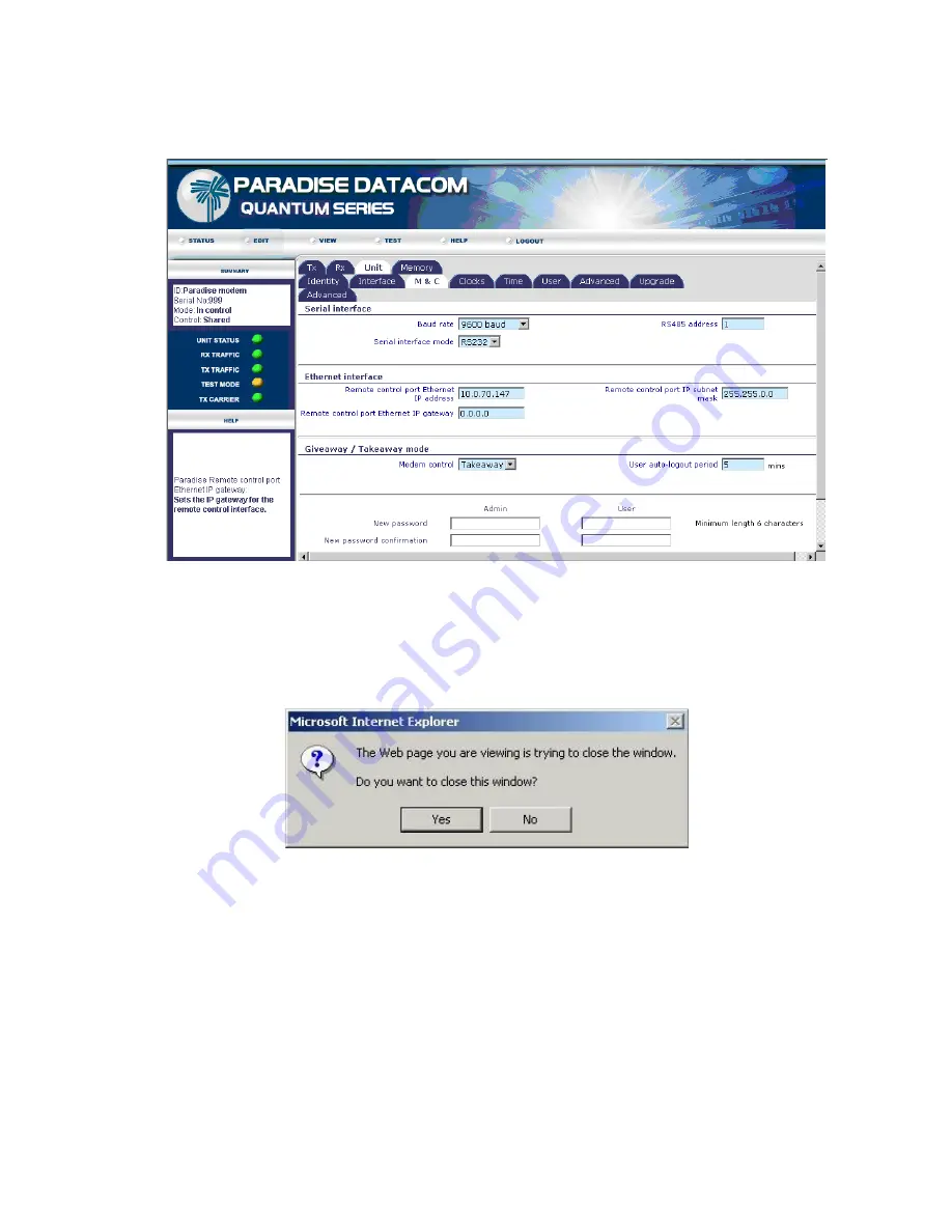 Paradise Datacom Evolution Installation And Operating Handbook Download Page 199