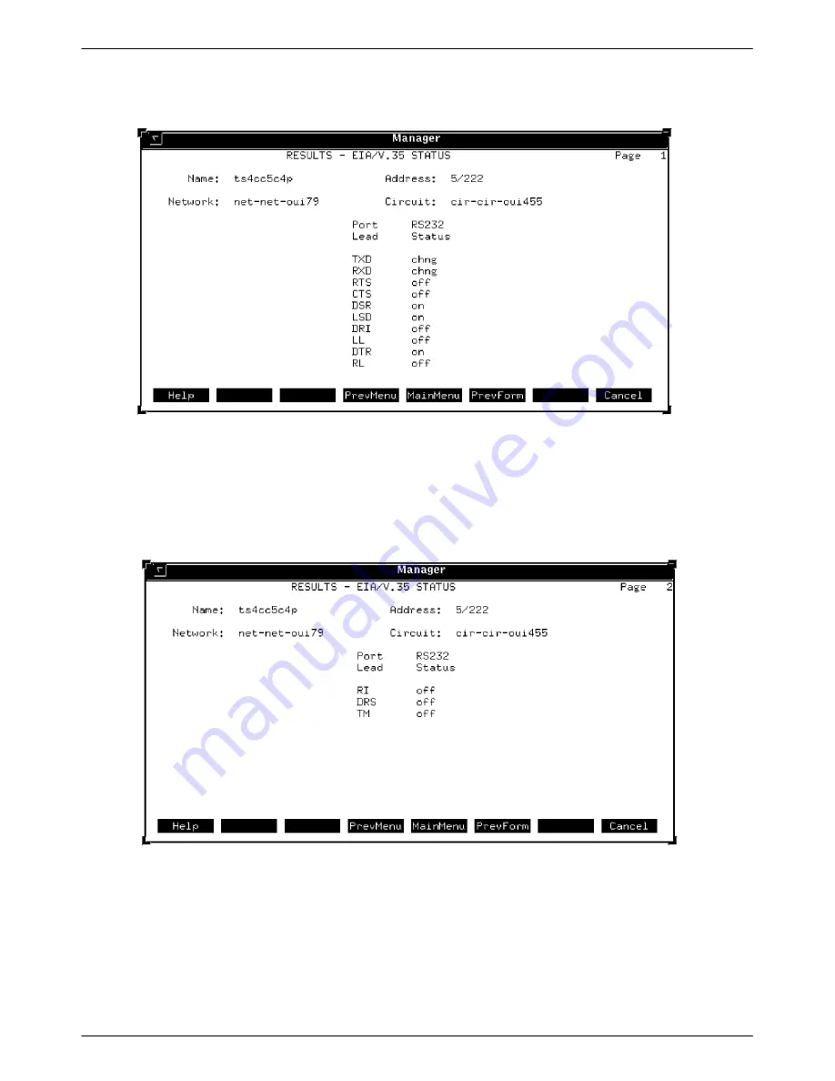 Paradyne COMSPHERE 6800 Series Command Reference Manual Download Page 177