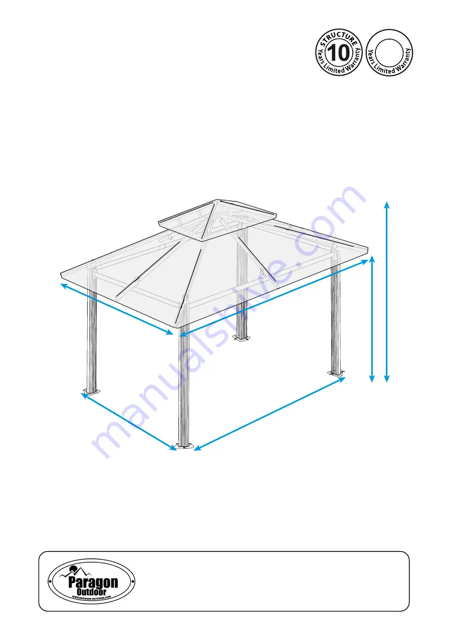 Paragon GZ584E Assembly Instructions Manual Download Page 1