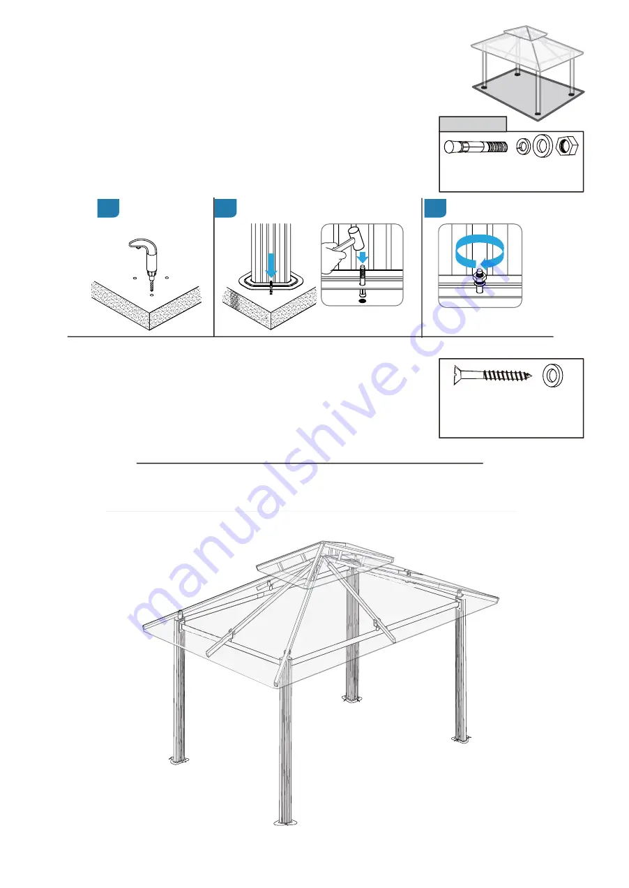 Paragon GZ584E Assembly Instructions Manual Download Page 17