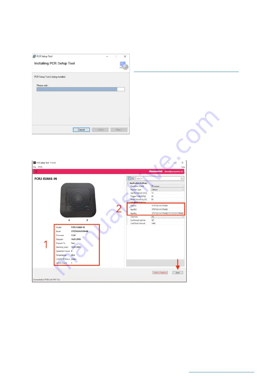 Parametric PCR2-EU868-IN Quick Start Manual Download Page 3