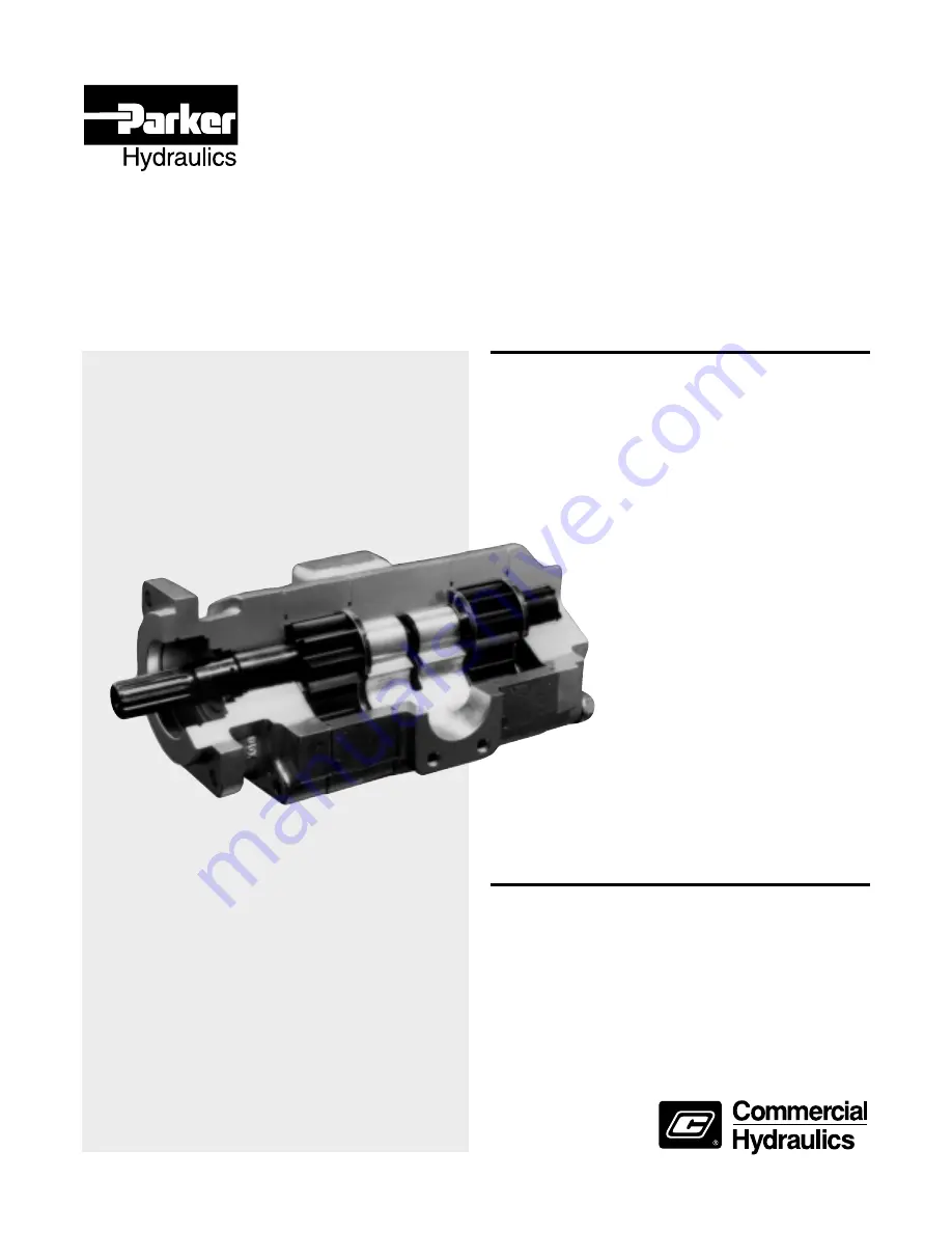 Parker Hydraulics PGM 300 Series Скачать руководство пользователя страница 1