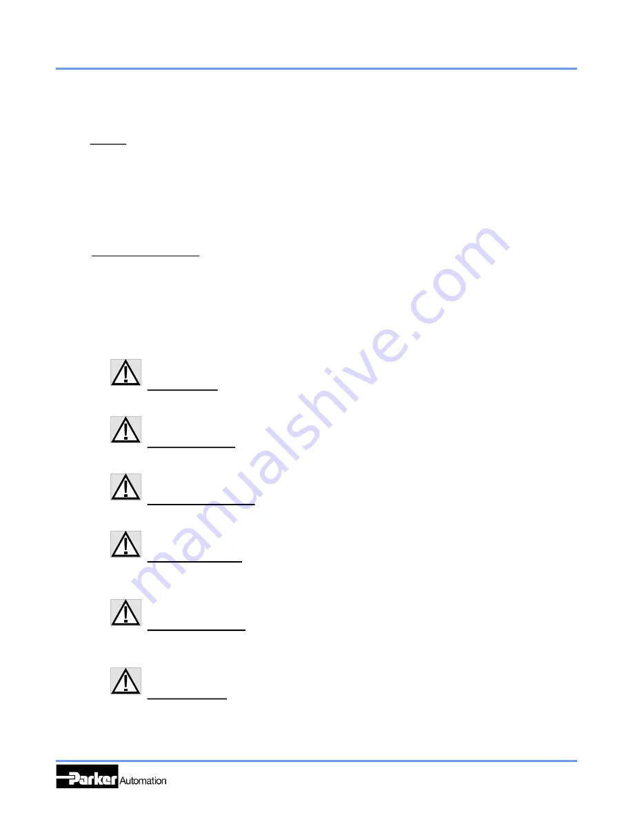 Parker 406LXR Series Product Manual Download Page 7