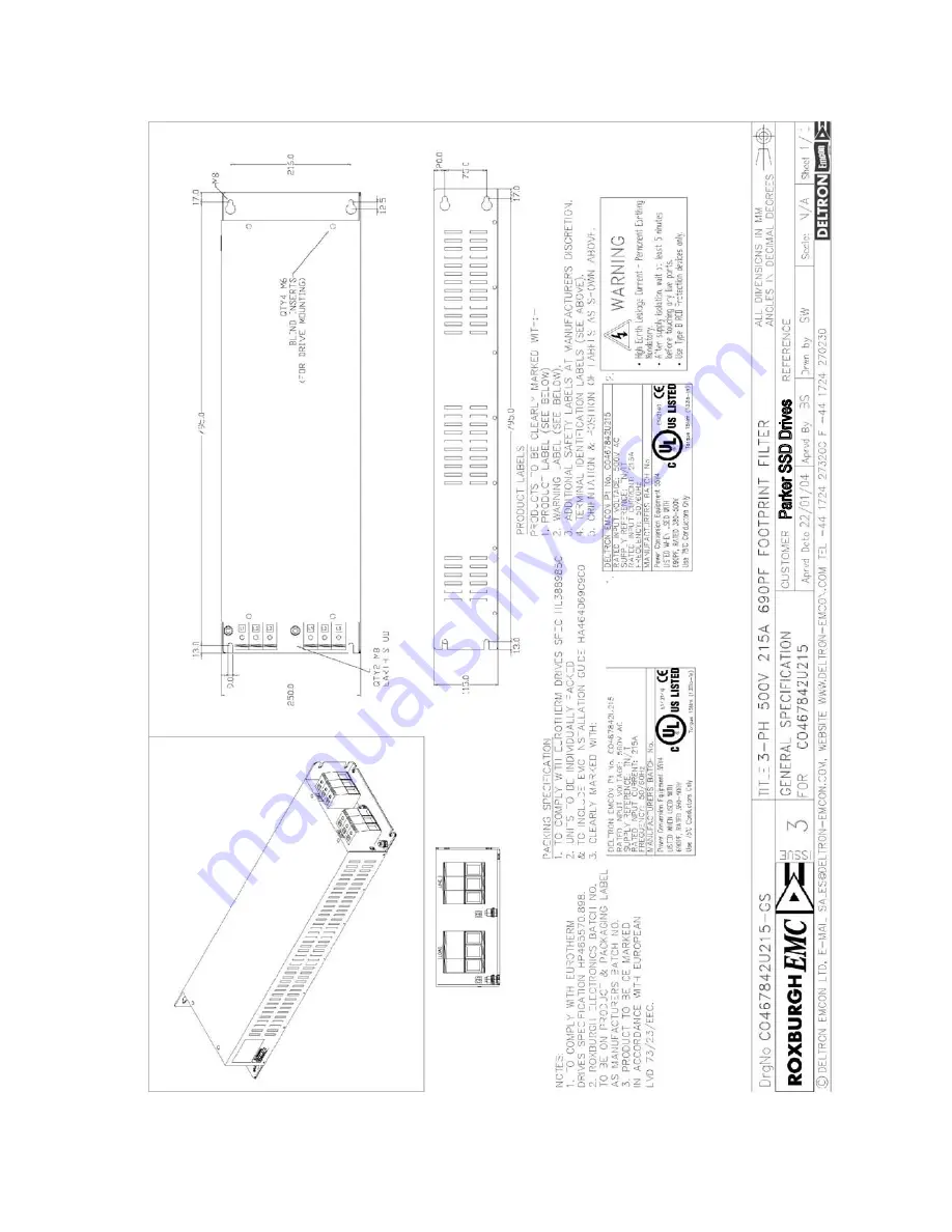 Parker 650G series Product Manual Download Page 49