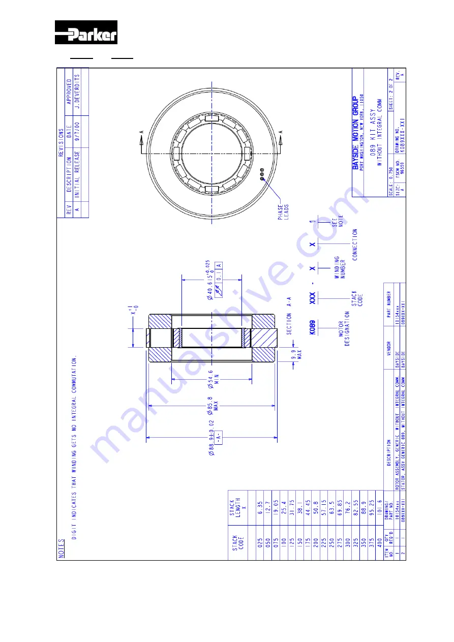 Parker K Series Technical Manual Download Page 34