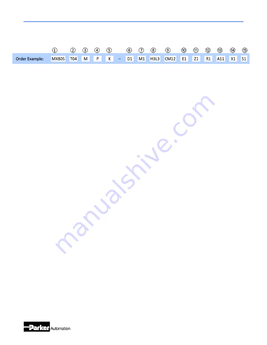 Parker MX80S Series Product Manual Download Page 9