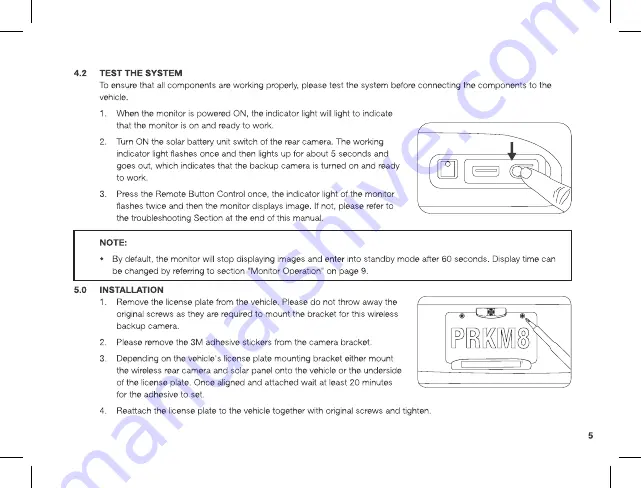 Parkmate RVK-50SW User Manual Download Page 7