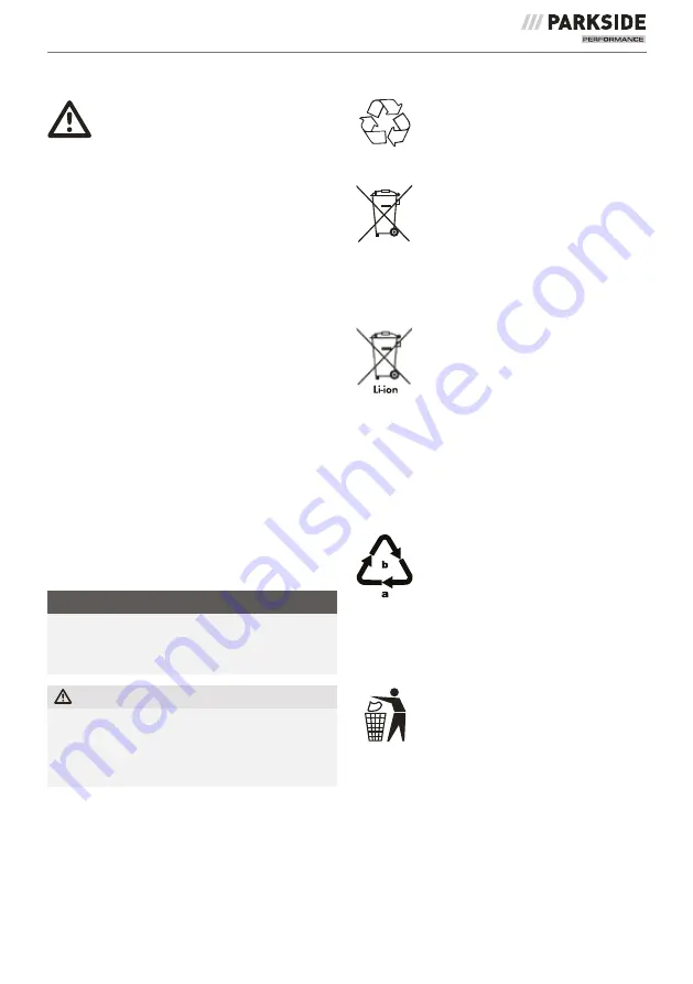 Parkside Performance 364899 2101 Translation Of The Original Instructions Download Page 83