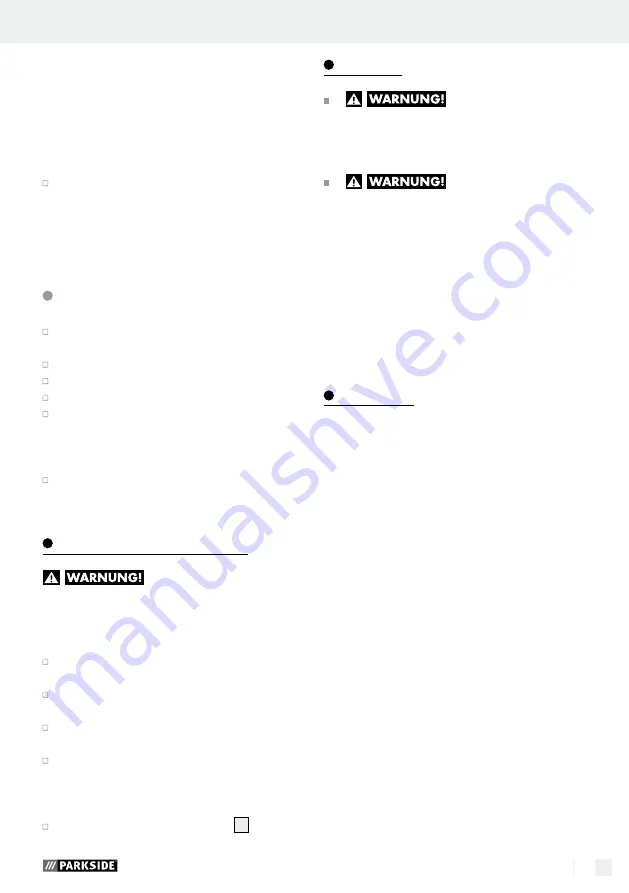 Parkside 273101 Operation And Safety Notes Download Page 55