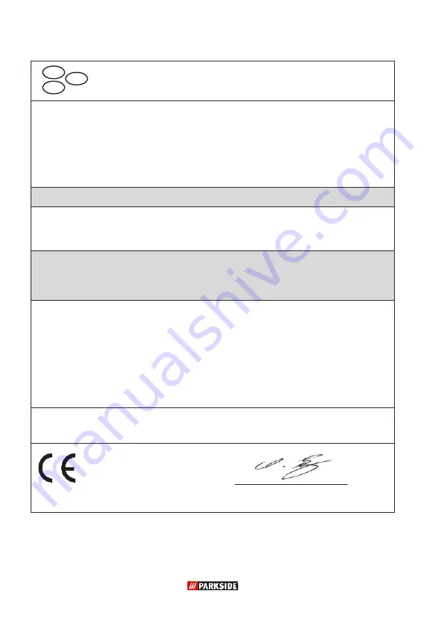 Parkside 297201 Translation Of The Original Instructions Download Page 56