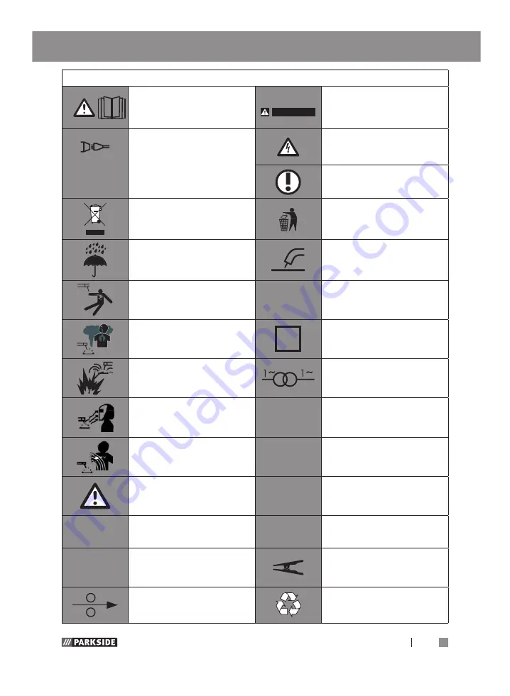 Parkside 303284 1907 Assembly, Operating And Safety Instructions Download Page 71